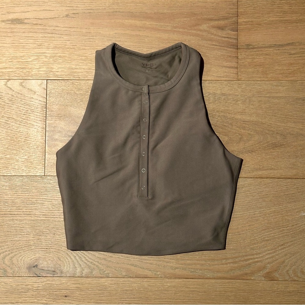 YPB Henley Sports Bra Crop Tank